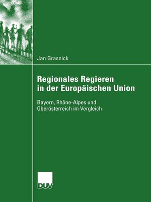 cover image of Regionales Regieren in der Europäischen Union